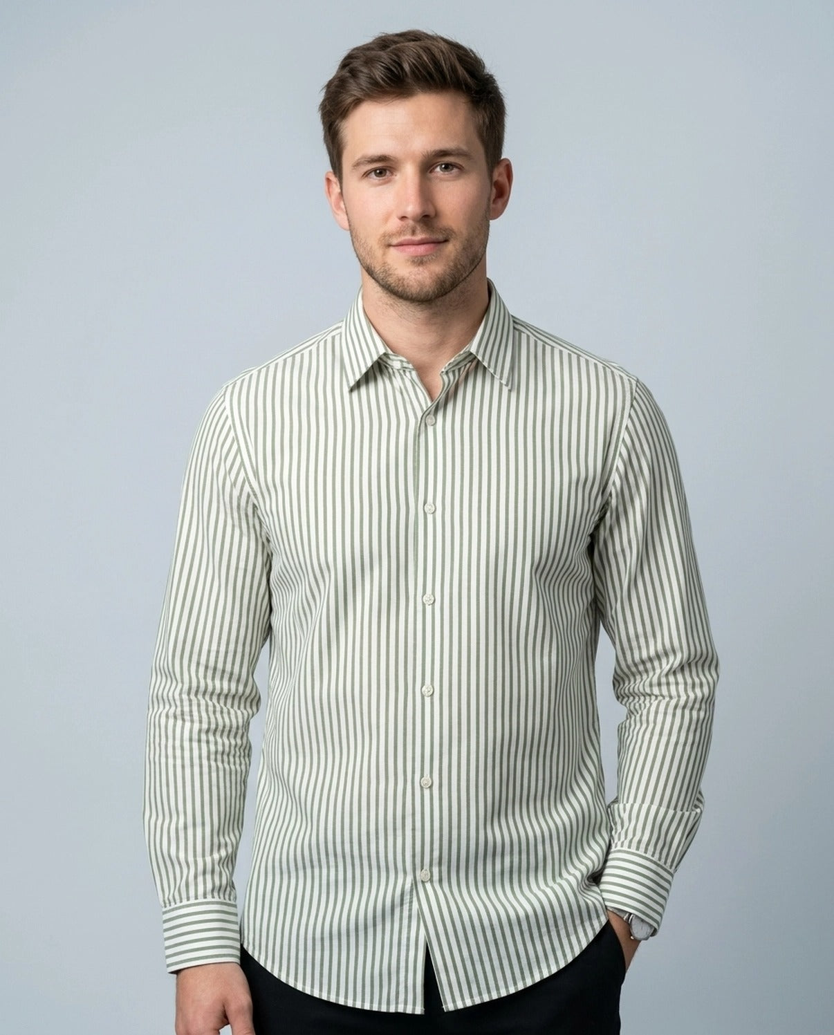 ZARA STRIPE LS SHIRT