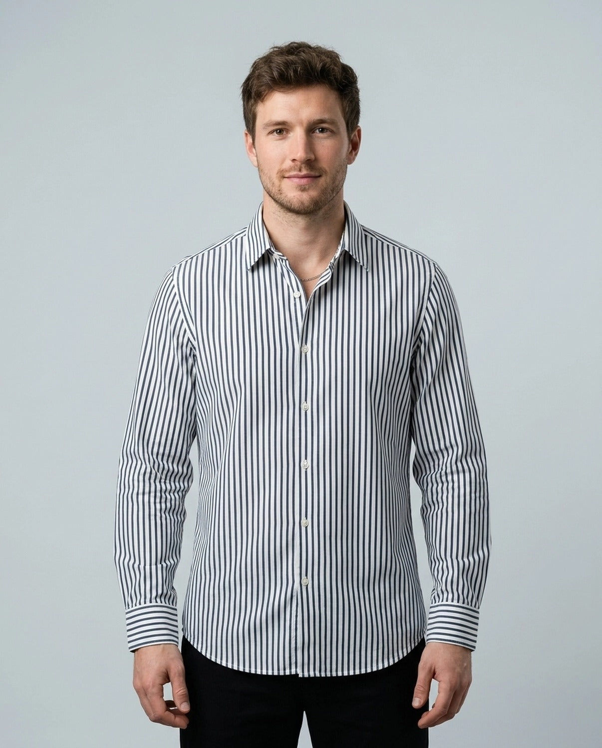 ZARA STRIPE LS SHIRT