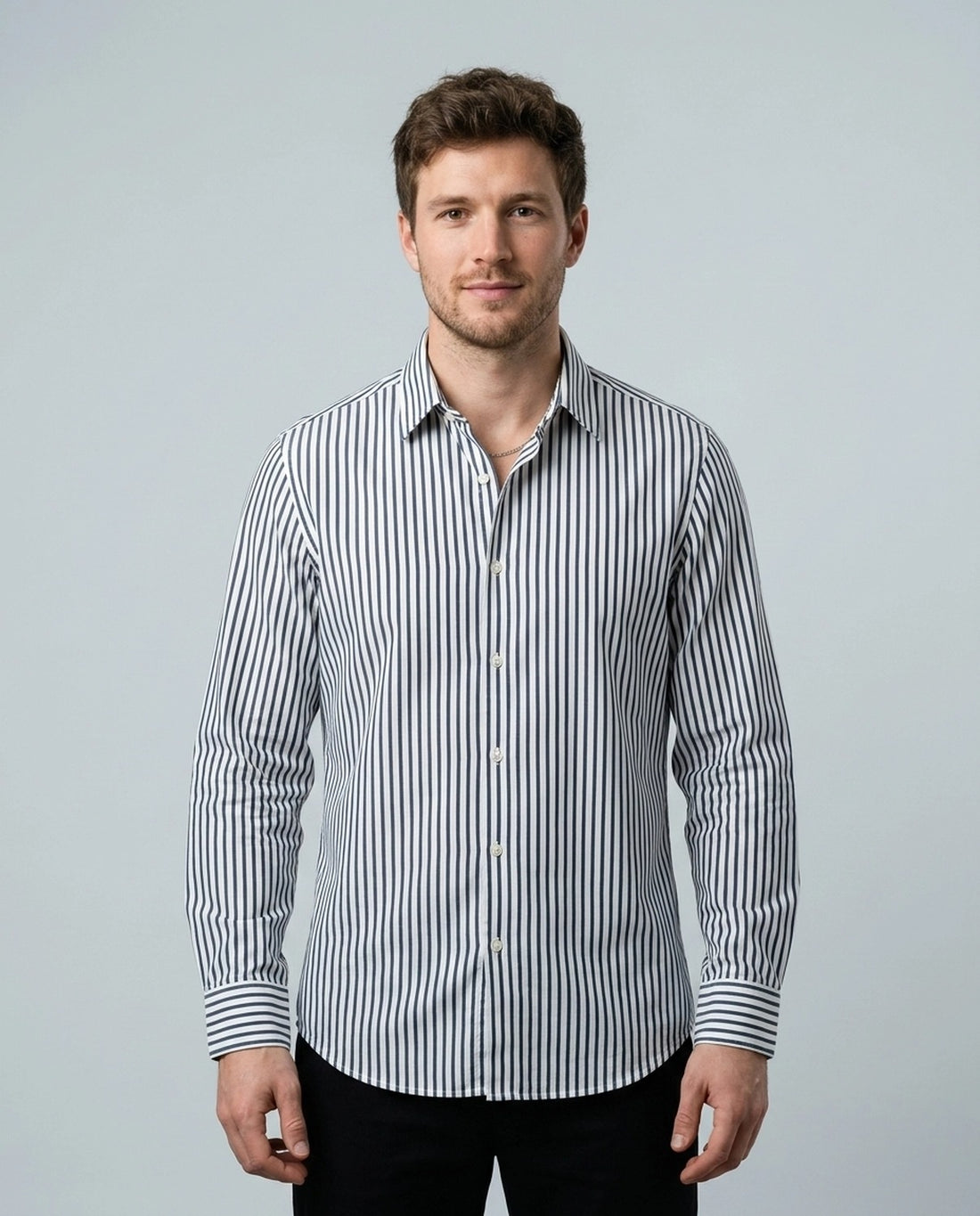 ZARA STRIPE LS SHIRT