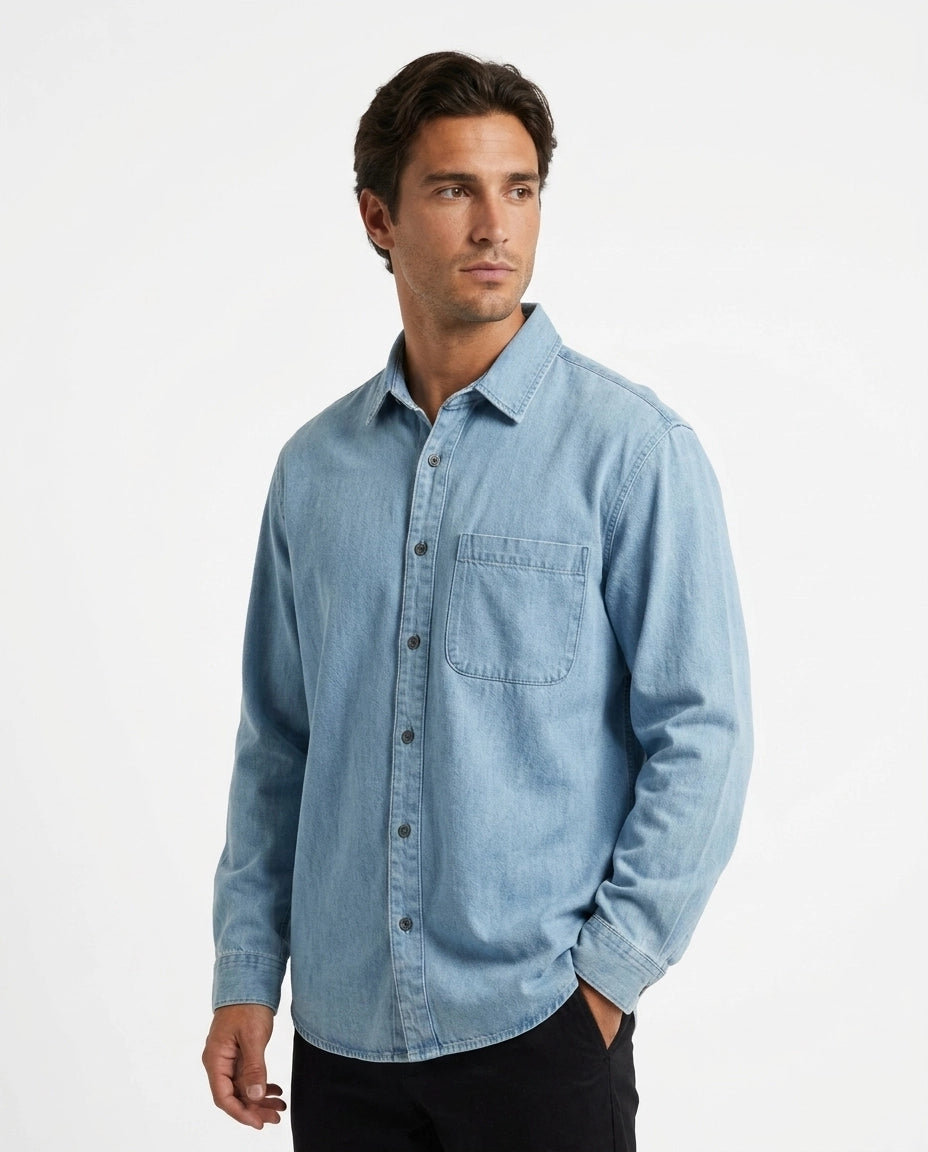 SQUALO DENIM LS SHIRT