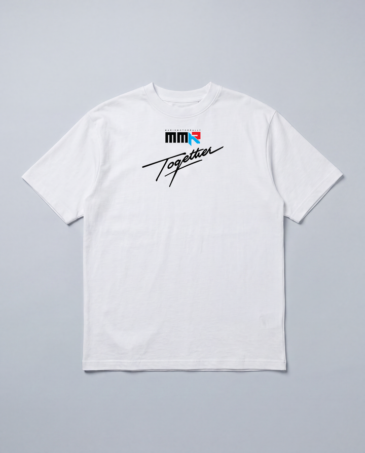 MMR Tee - White - Maris Motor Rally 2026 official merchandise