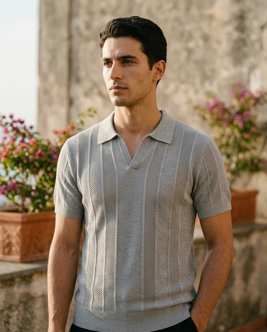 SQUALO KNIT POLO D26073