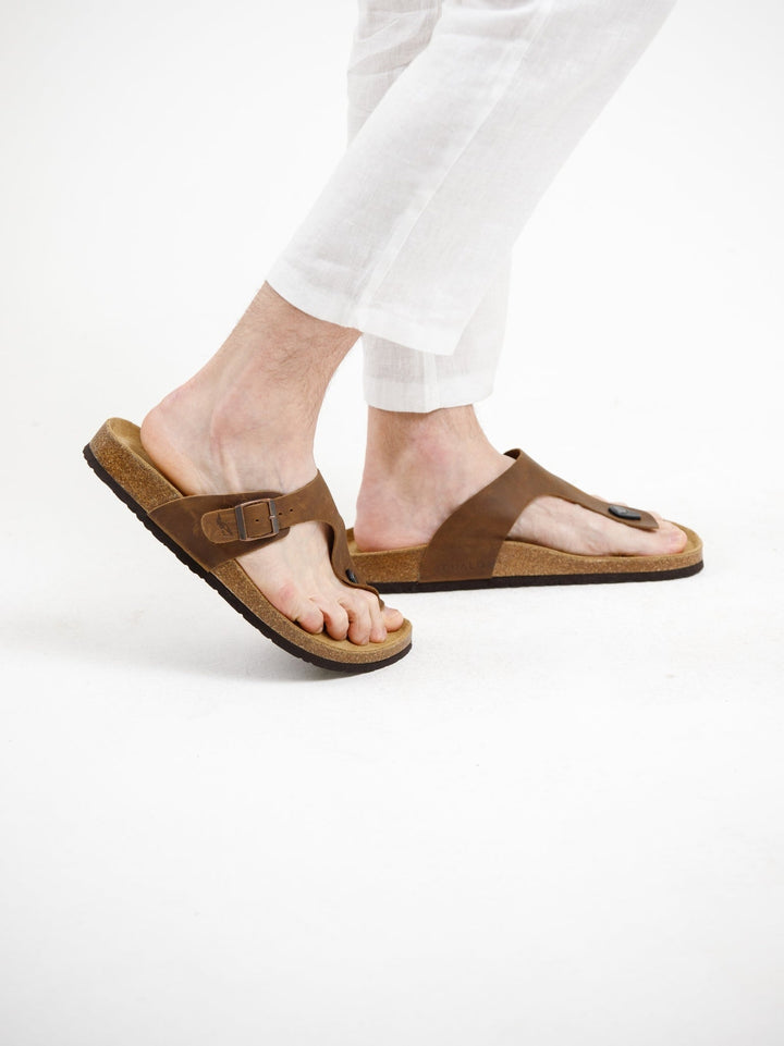 Squalo Sorrento Sandal - Brown