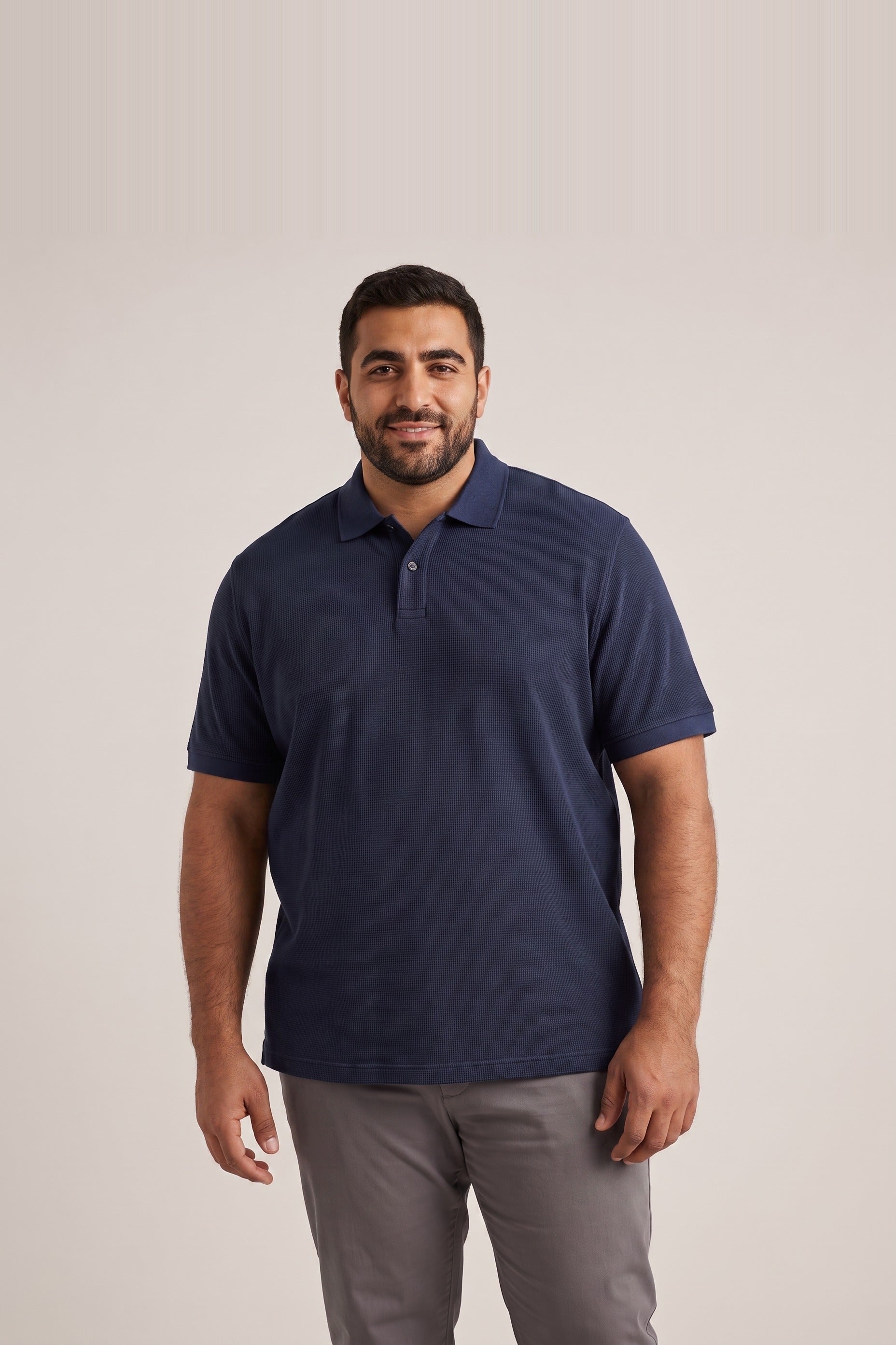 Clear Cut Polo Dark Navy cotton pique polo