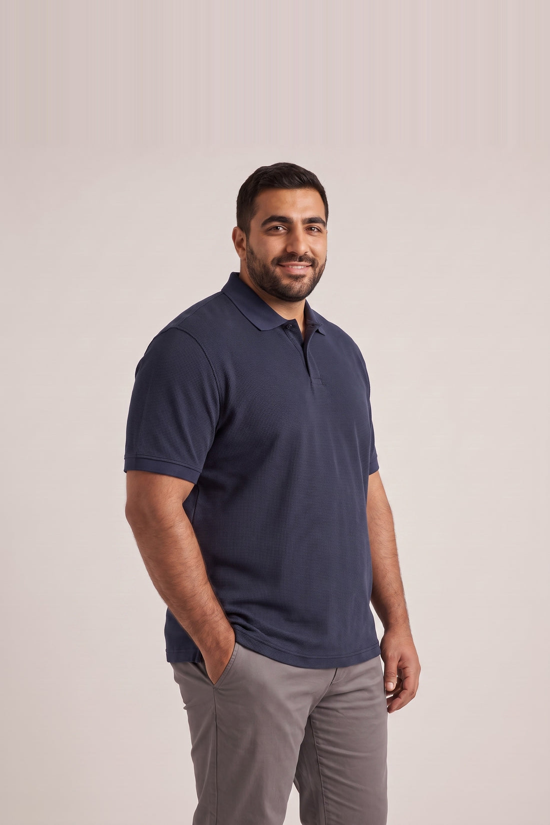 Clear Cut Polo Dark Navy cotton pique polo