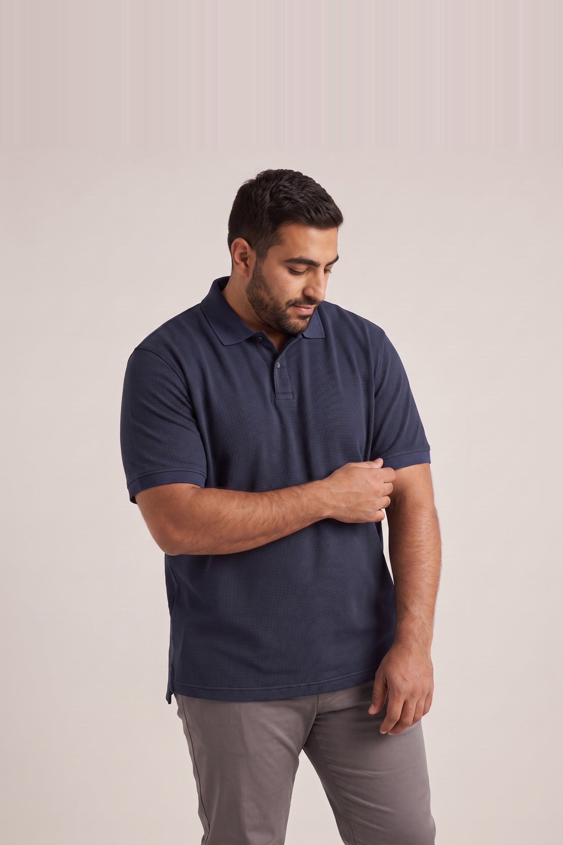 Clear Cut Polo Dark Navy cotton pique polo